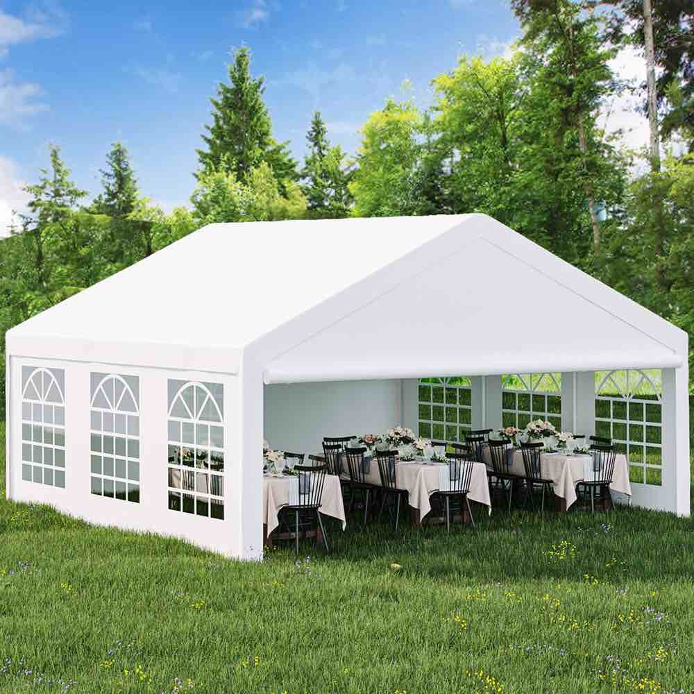Outdoor Wedding Stainless Steel Party Tent white(81.9x 13.8”x8.7)