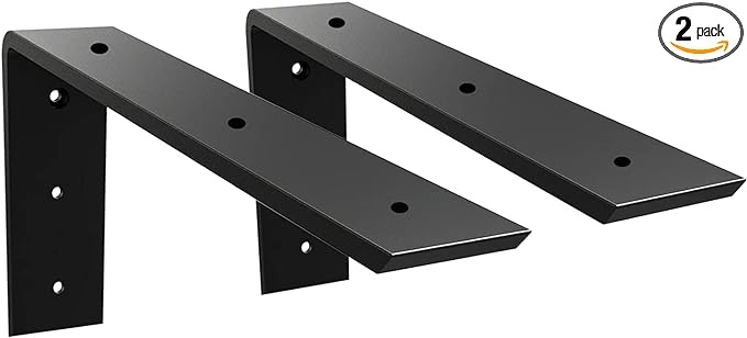 Countertop Support Bracket 2 Pack Heavy Duty Countertop Hidden Bracket 10" x 6" x 2 1/2" L Bracket Metal Corbels for Quartz/Granite/Wood/Concret/ Laminate Countertops Countertop Support Bracket 2 Pack Heavy Duty Countertop Hidden Bracket 10" x 6" x 2 1/2" L Bracket Metal Corbels for Quartz/Granite/Wood/Concret/ Laminate Countertops