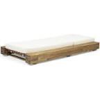 Donnie 39” outdoor acacia chaise