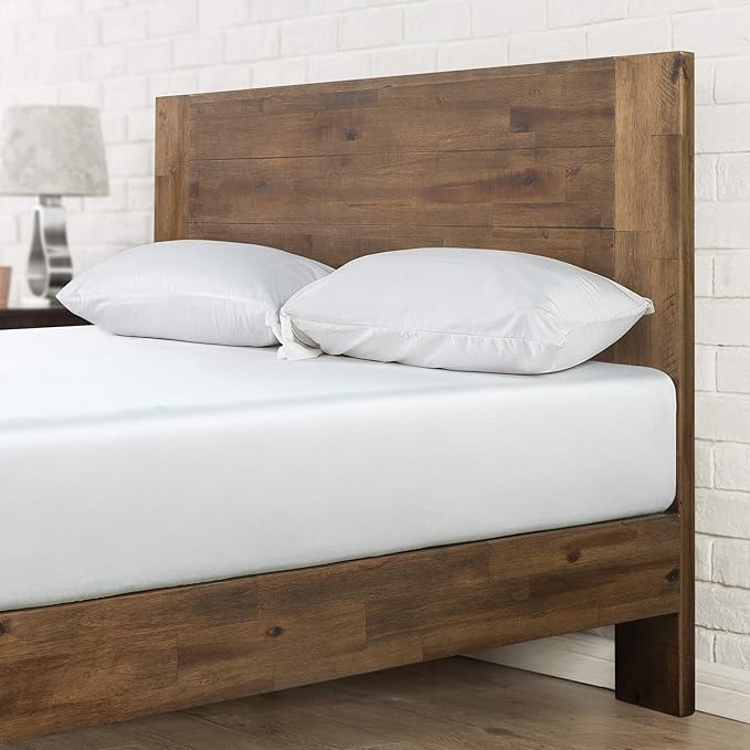 ZINUS Tonja Wood Platform Bed Frame with Headboard, Mattress Foundation with Wood Slat Support