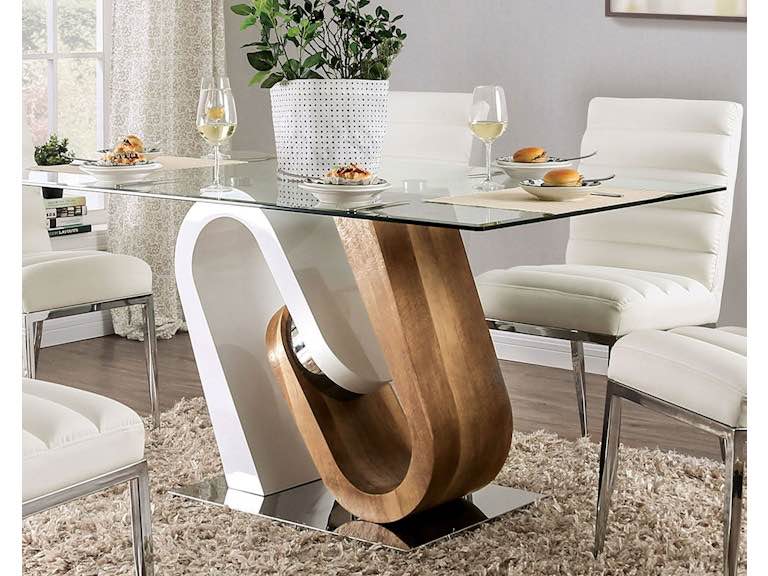 FOA3748T-2 Furniture of America Casual Dining Dining Table FOA3748T-TABLE at Furniture Market( incomplete box 2/2) 