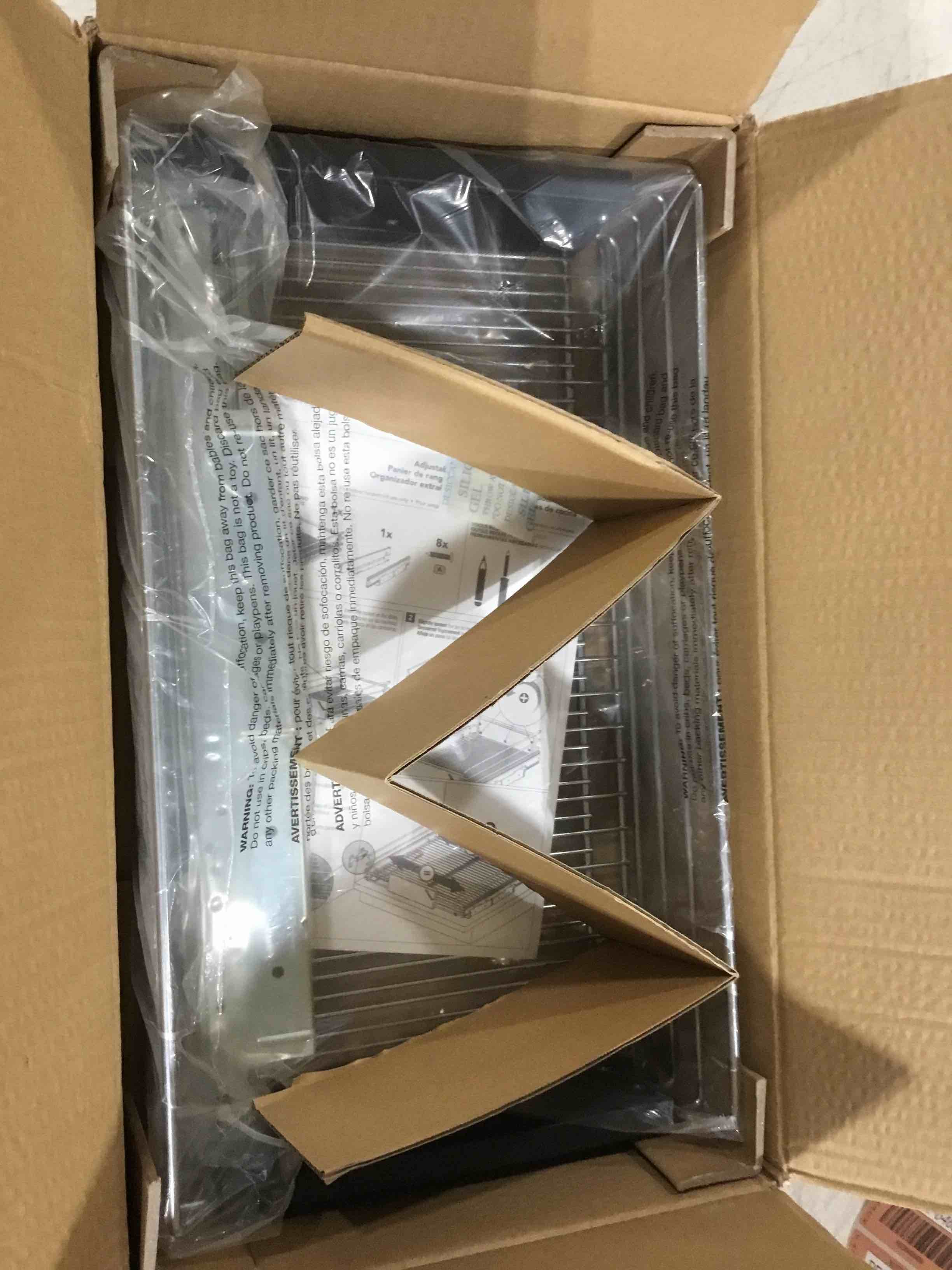 One Tier Expandable Pull Out Kitchen Cabinet Organizer,12.5" W X 19.7" D X 5.3”H,Easily Adjustable Width from 12.5" to 20.2" ,Slide Out Kitchen Cabinet Storage Shelves ,Wire Frame,Chrome Finish