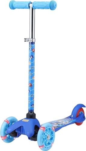 Scooter for Kids Ages 3-5 - Extra Wide Deck & Light Up Wheels, Self Balancing Kids Toys for Boys & Girls, Choose Your Favorite Character (Sonic)