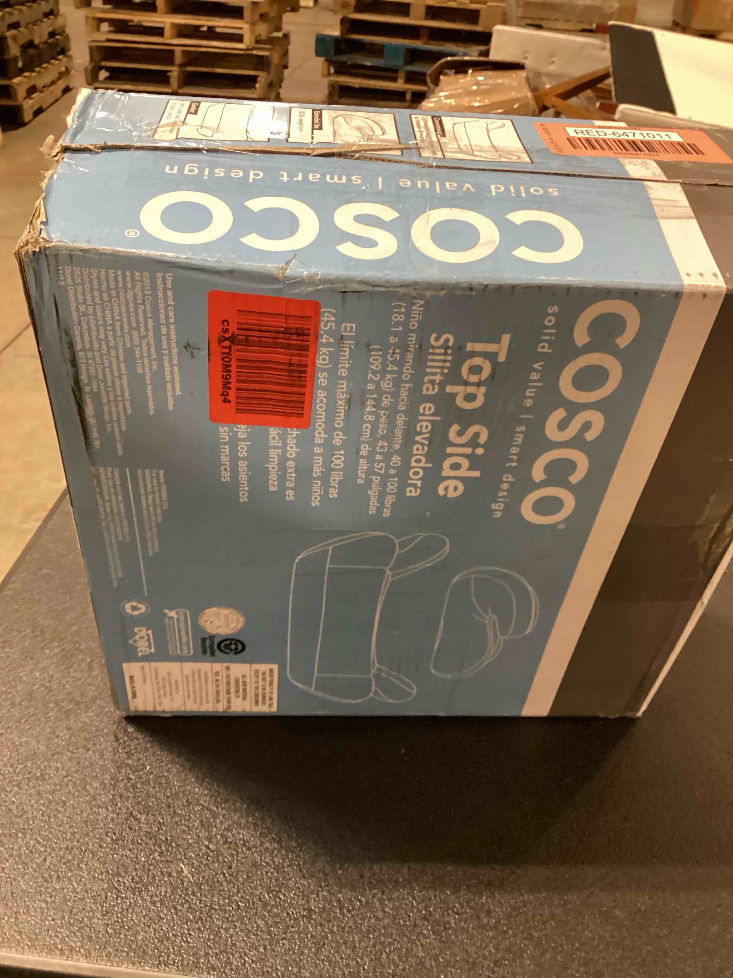 Cosco Topside Backless Booster Car Seat, Lightweight 40100 lbs, Leo