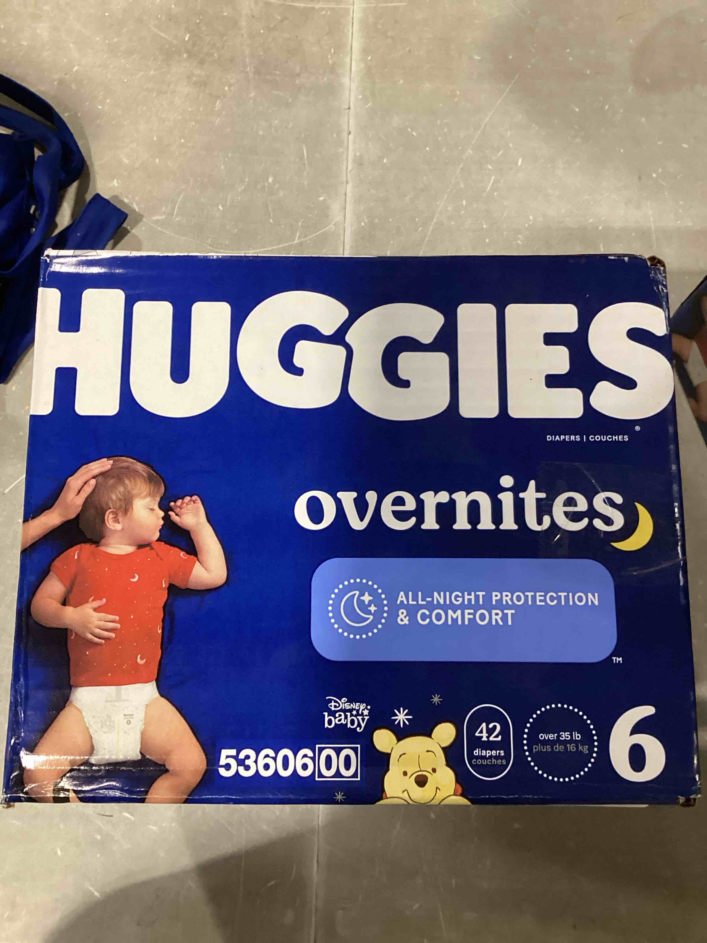 Huggies Overnites Diapers, Size 6