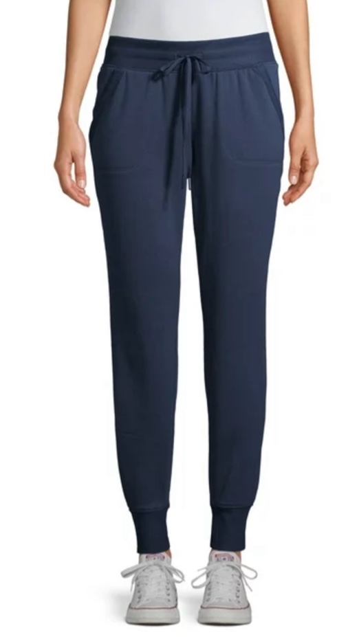 Athletic Works Women's Athleisure Soft Jogger Pants Navy Medium