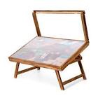 Tektalk Jigsaw Puzzle Table with LED Light, Jigsaw Puzzle Board with Folding Legs and Cover, Wooden Plateau with 5 Adjustable Angles, for Puzzle Storage, for Up to 1000 Pieces