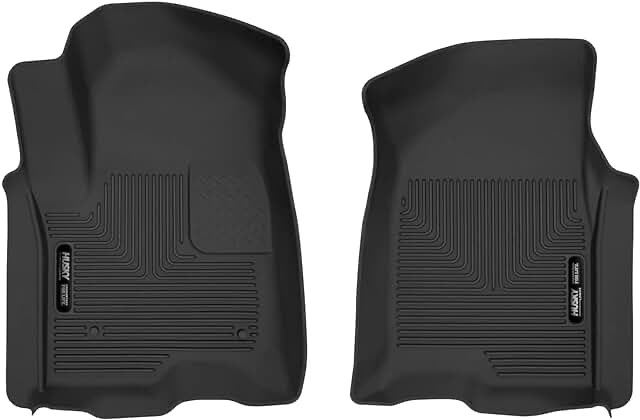 Husky Liners — X-act Contour | Fits 2019 - 2024 Chevrolet Silverado/GMC Sierra 1500, 2020-2024 2500, 3500 Crew Cab & Double Cab, Front Row - 2 pcs. | 54101