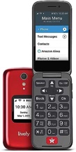 LIVELY Jitterbug Flip2 - Flip Cell Phone for Seniors - Not Compatible with Other Wireless Carriers - Must Be Activated Phone Plan - Red Flip Phone