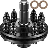 VEVOR Slip Clutch, 1 3/8” PTO Slip Clutch, 6 Spline Ends PTO Friction Clutch, Carburized Steel Tractor Slip Clutch, Adjustable Rotary Cutter Slip Clutch, Black PTO Slip Clutch Spline for PTO Shaft