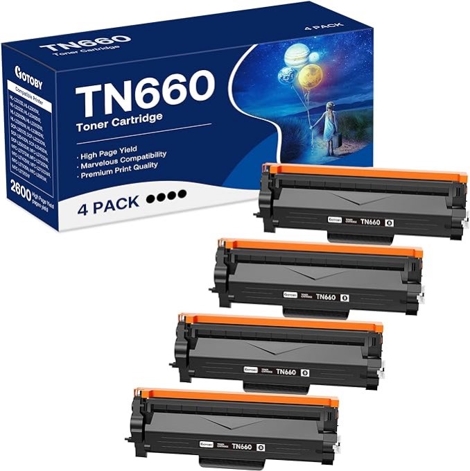 Compatible Toner Cartridge Replacement for Brother TN660 TN-660 TN630 High Yield to use with HL-L2380DW HL-L2320D HL-L2340DW DCP-L2540DW MFC-L2700DW MFC-L2720DW Printer (Black
