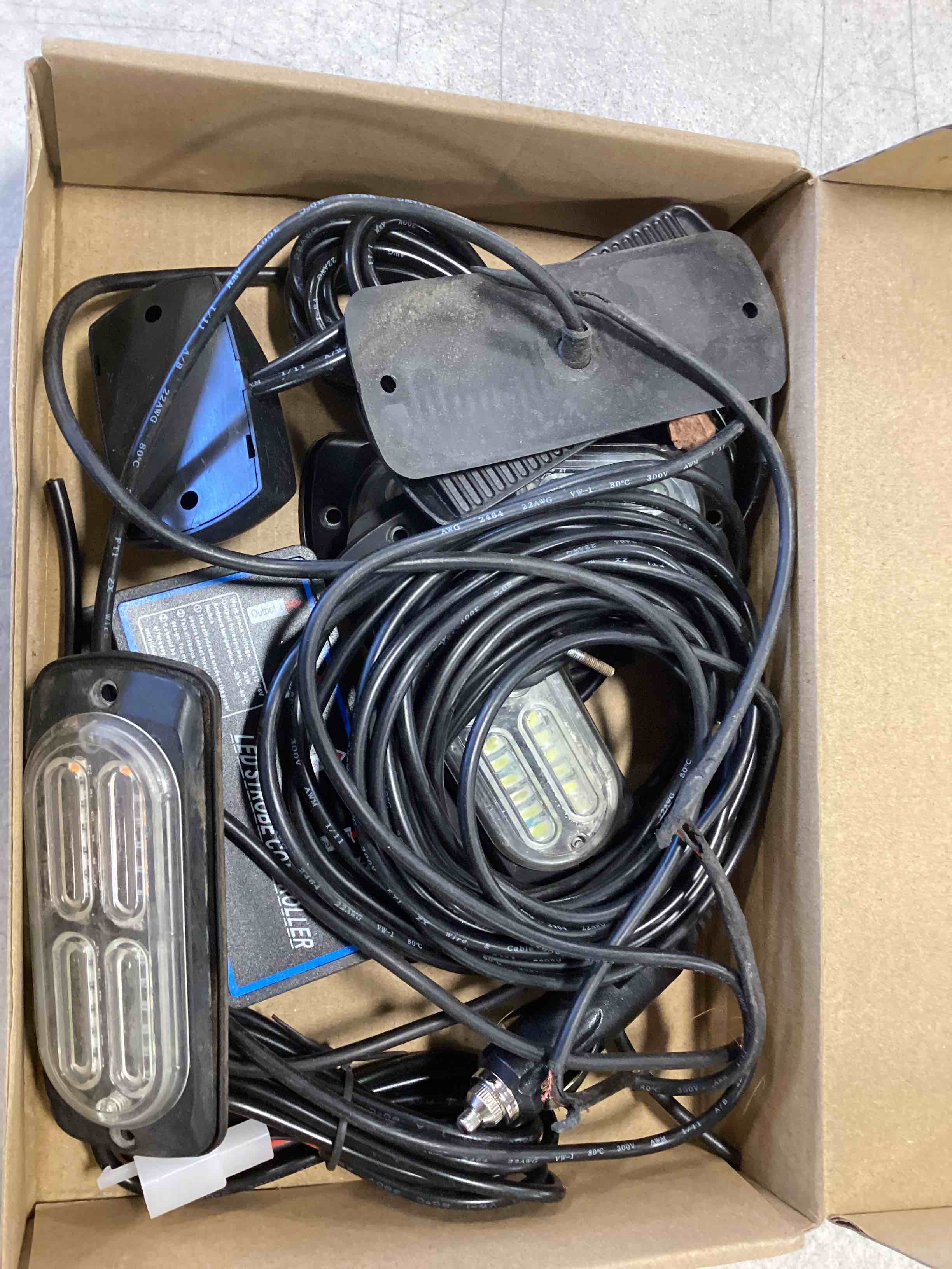 Nilight 4PCS LED Strobe lights 12V Sync Feature Amber White 24LED Emergency Hazard Warning Lights with Strobe Controller Hard Wire or Cigarette Lighter Plug for Car Truck RVs Campers, 2 Years Warranty