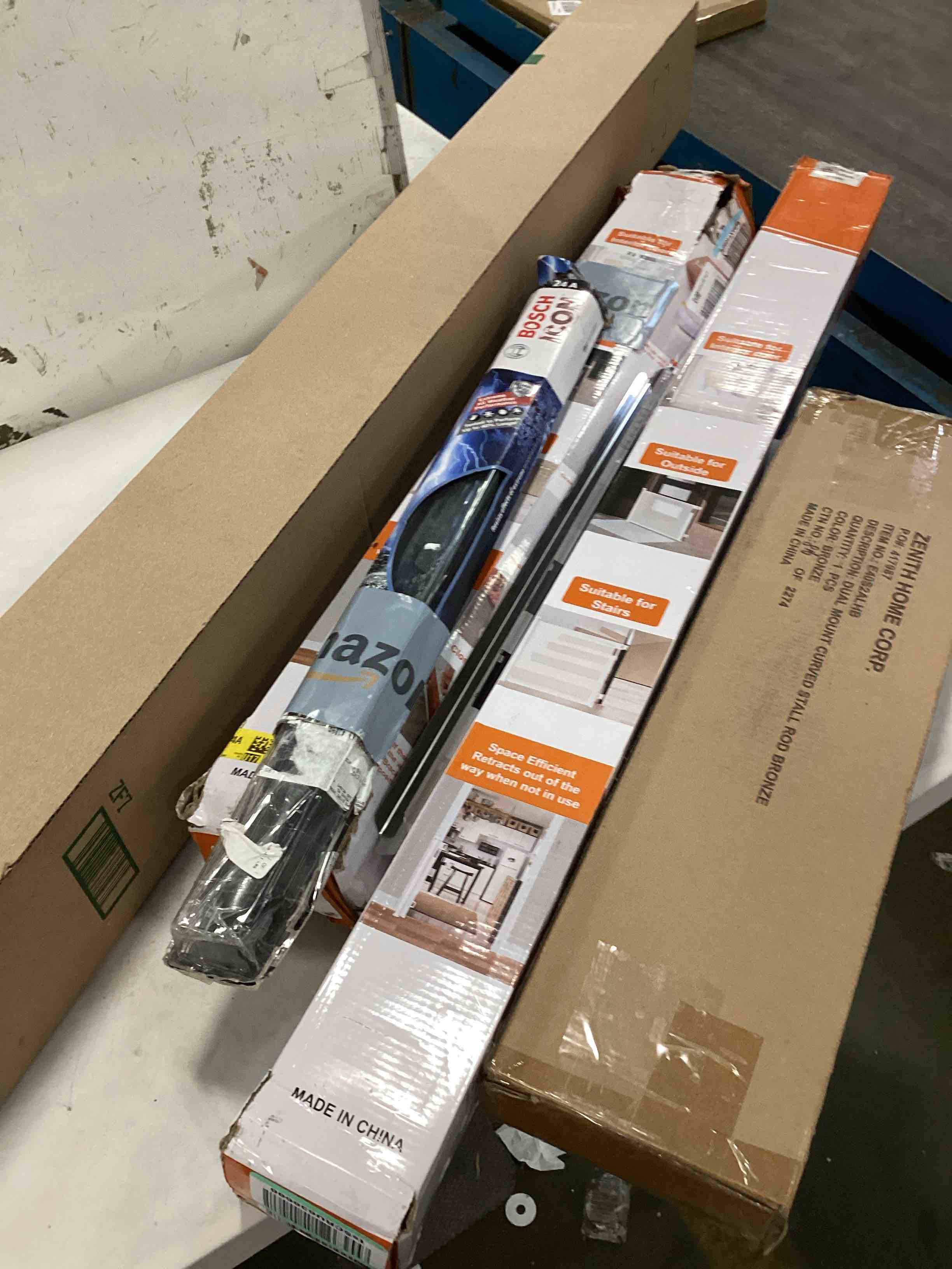 Various assorted items for home maintenance and car accessories