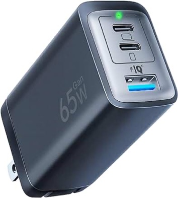 USB C Charger 128W Wall Charger,(GaN III)3 Port Fast Charging Station,65W Foldable Wall Charger Adapter for MacBook Pro/Air,HP,ThinkPad,Dell XPS,iPhone 15/14,Pro,iPad Pro/Air,Galaxy S23,Steam Deck,etc