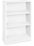Designer Bookcase - 3-Shelf, White