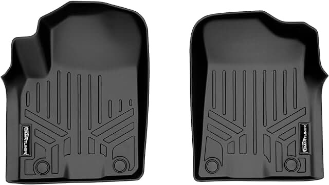 (only 1 piece) SMARTLINER All Weather Custom Fit Floor Mats 2 Row Liner Set Black Compatible with 2019-2022 Nissan Armada/Infiniti QX80