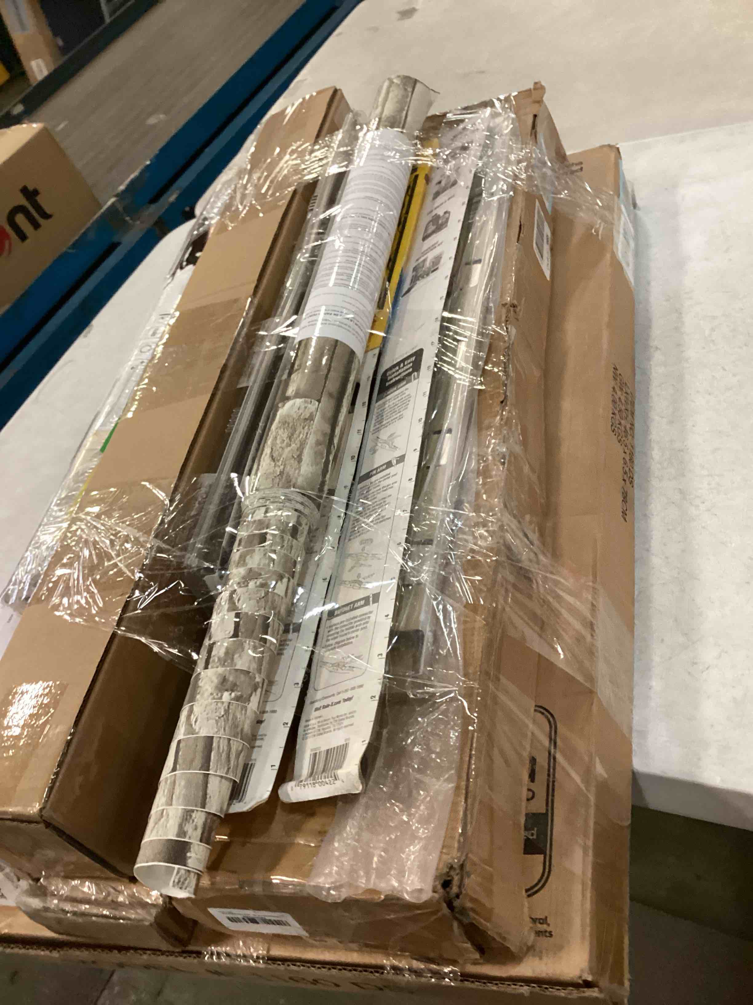 Assortment of Miscellaneous products (May Include cordless shade, curtain rods, retractable baby gate, Led universal linear lamp and more or other use)