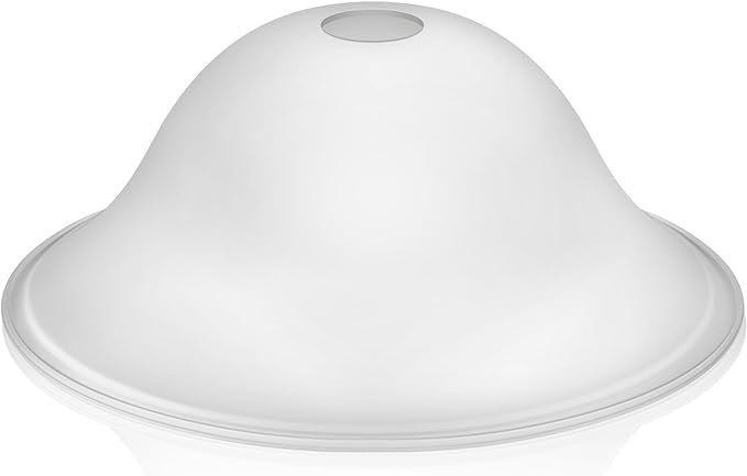 Huquary Lamp Shades for Floor Lamps Glass Lamp Shade Lamp Antique Elegant Cover Light Fixture Shade Light Fixture Replacement (White,9.5 x 4.2 x 1.63 Inch)