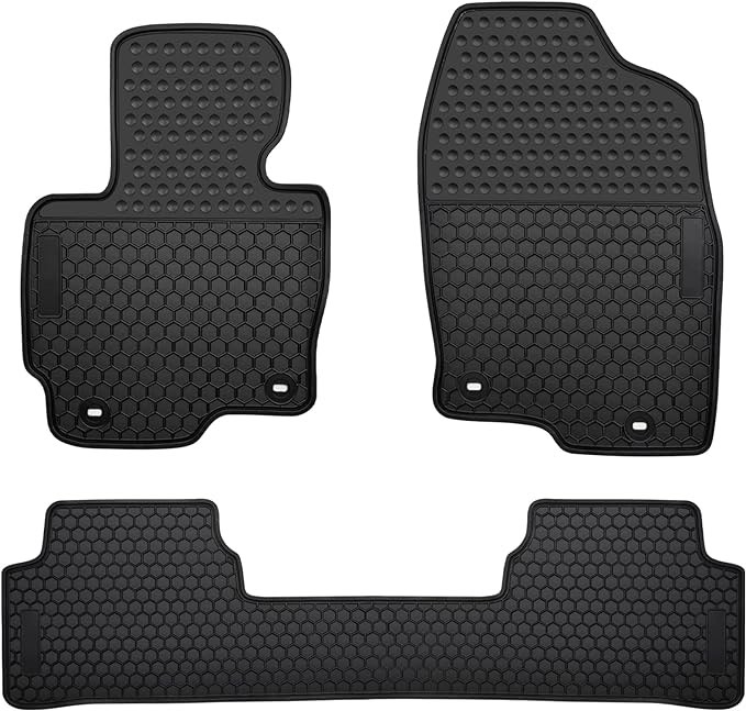 Ucaskin Car Floor Mats Custom Fit for Mazda CX 5 CX-5 SUV 2013 2014 2015 2016 2017 2018 2019 2020 2021 2022 2023 Odorless Washable Rubber Foot Heavy Duty Anti-Slip All Weather Car Floor Liner-Black Black CX5 2017-2022