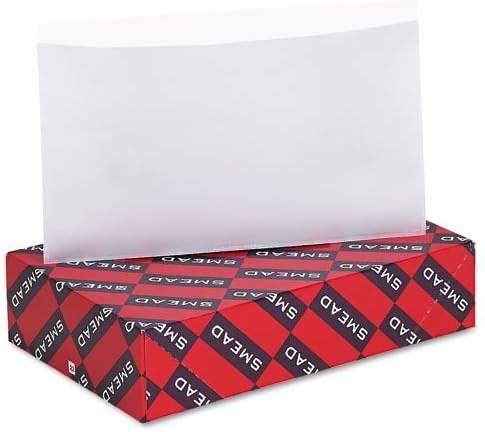 Smead Self-Adhesive Poly Pocket, Document Size, Clear, 100 per Box (68185) 2 pack