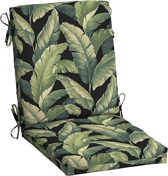 Arden Selections Outdoor Dining Chair Cushion 20 x 20, Onyx Cebu