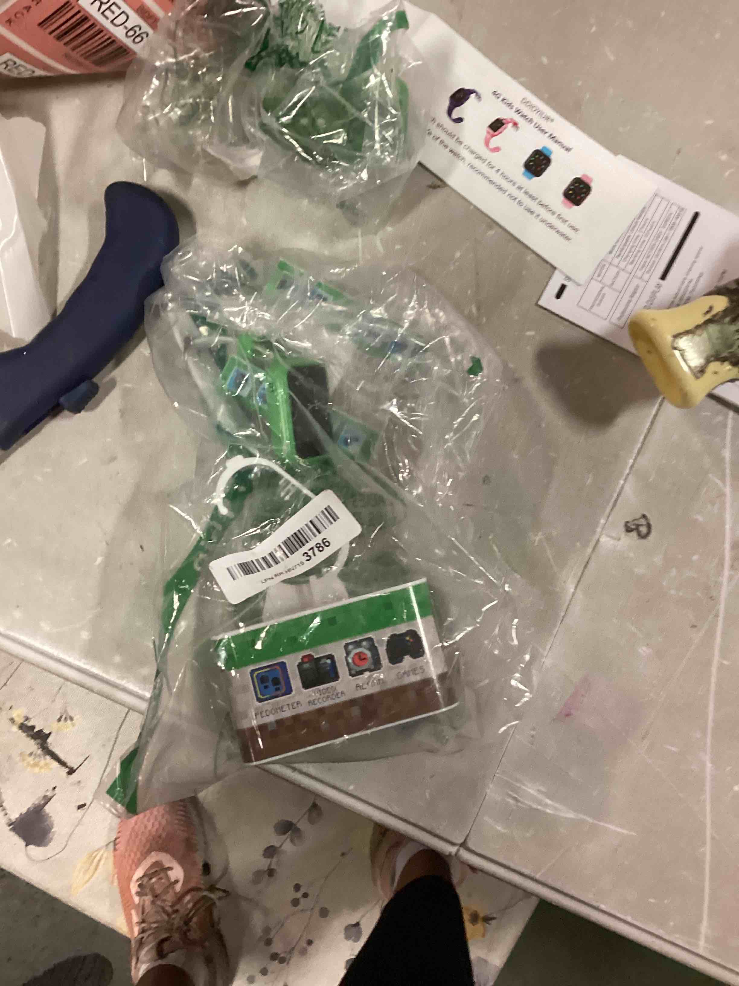 Accutime Kids Microsoft Minecraft Green Educational Touchscreen Smart Watch Toy for Boys, Girls, Toddlers - Selfie Cam, Learning Games, Alarm, Calculator, Pedometer & More (Model: MIN4045AZ)