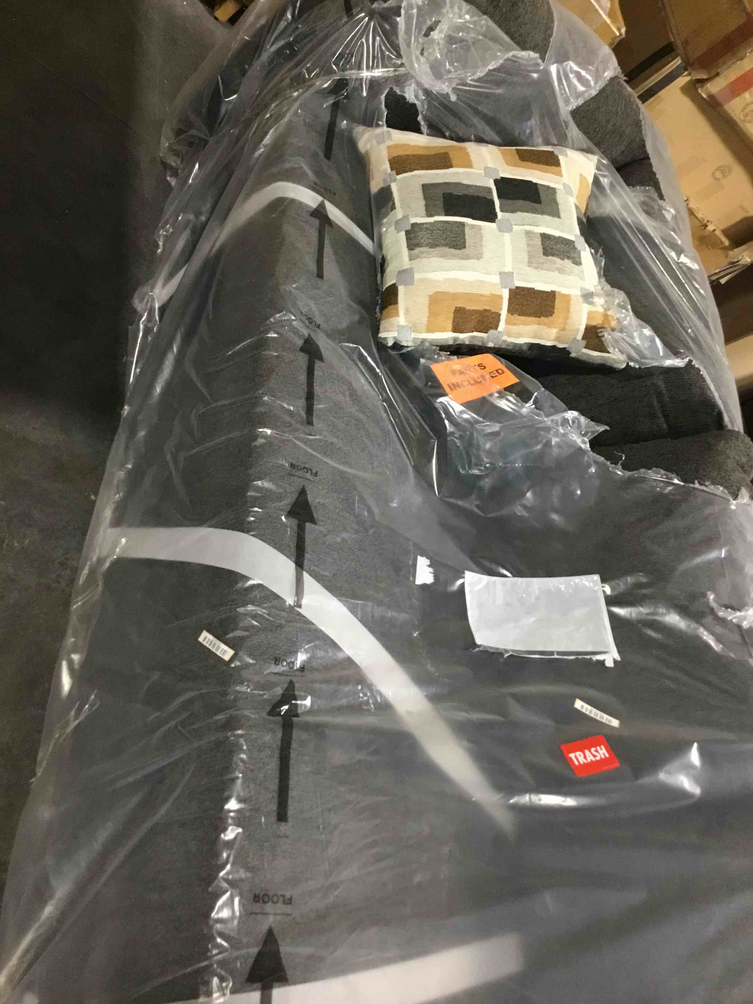  Upholstered sectional sofa ( incomplete) 