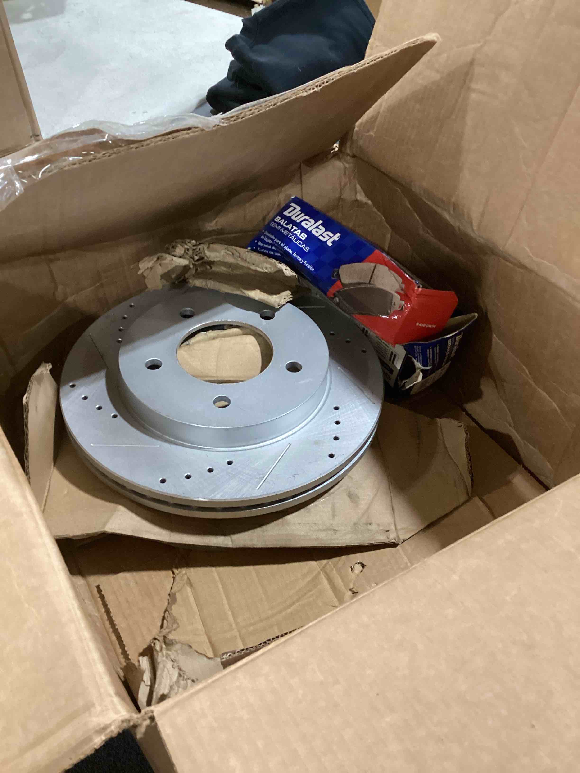 Duralast semi metallic brake pads and rotor kit