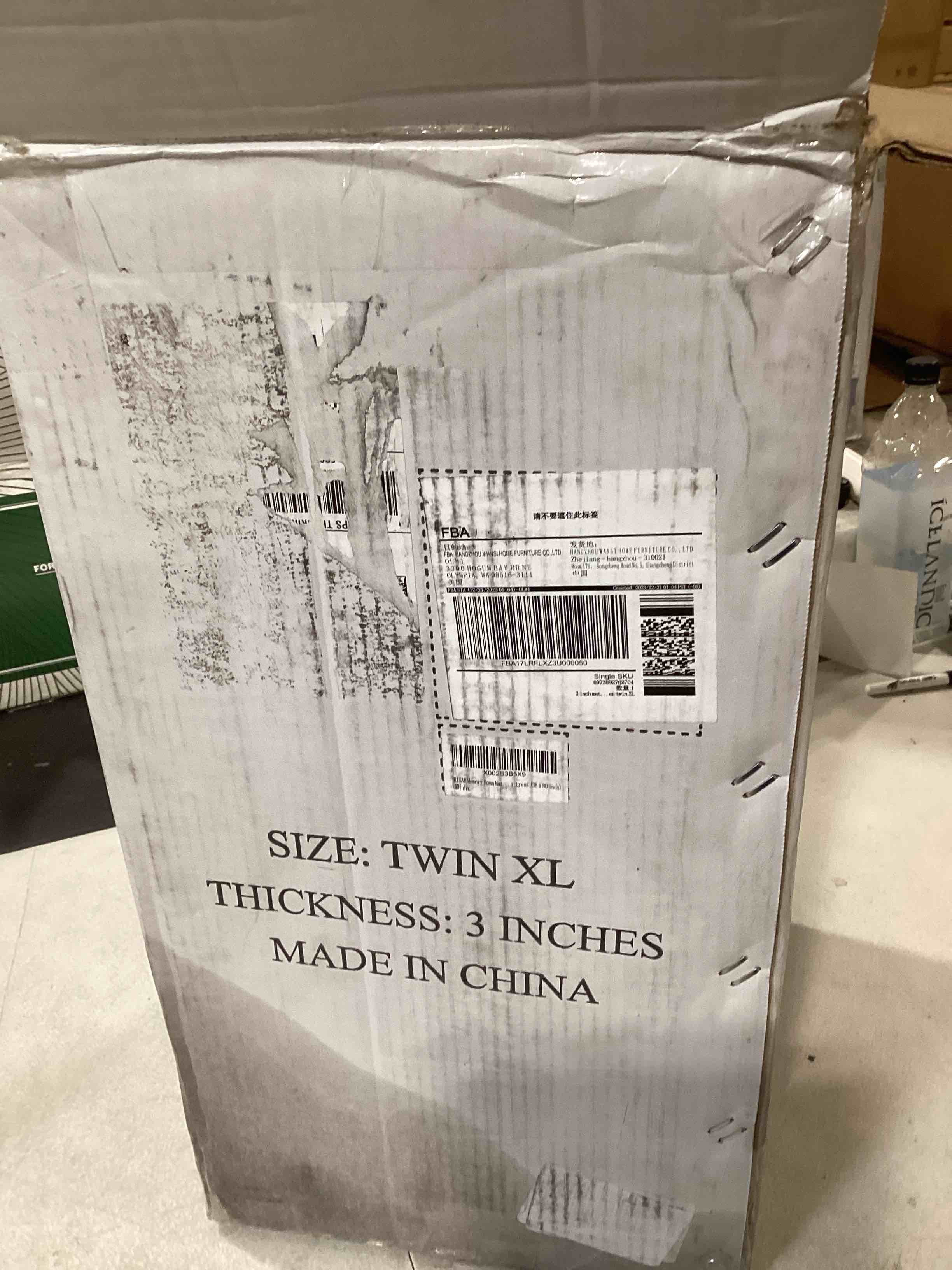 RISAR Memory Foam Mattress Topper Twin XL Size Mattress pad 3’’ Inch