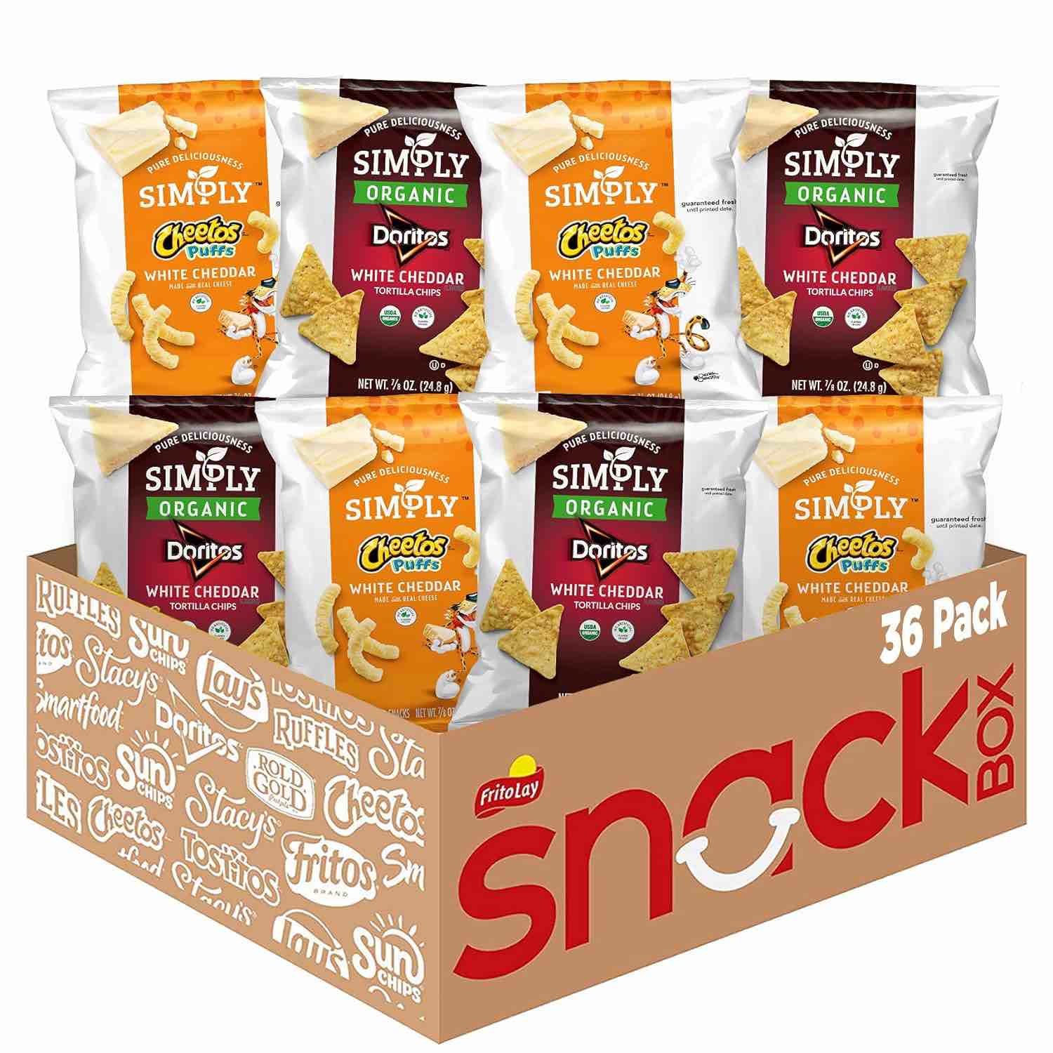 Simply Doritos & Cheetos Mix Variety Pack  0.875 oz Bags  36 Count