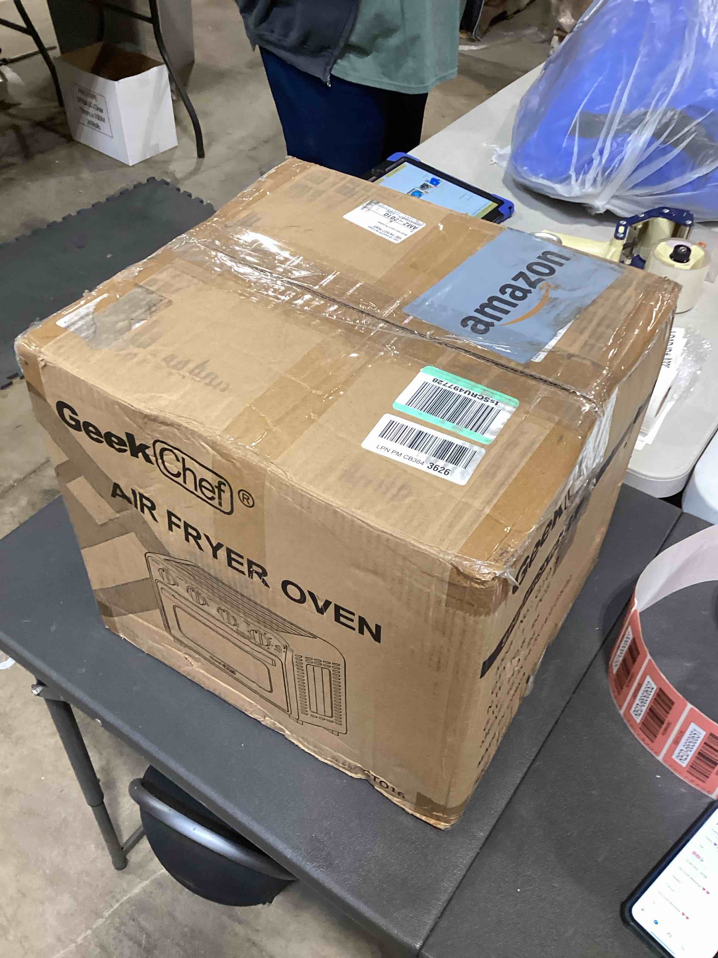 Air Fryer, Geek Chef Convection Air Fryer Toaster Oven, 4 Slice Toaster