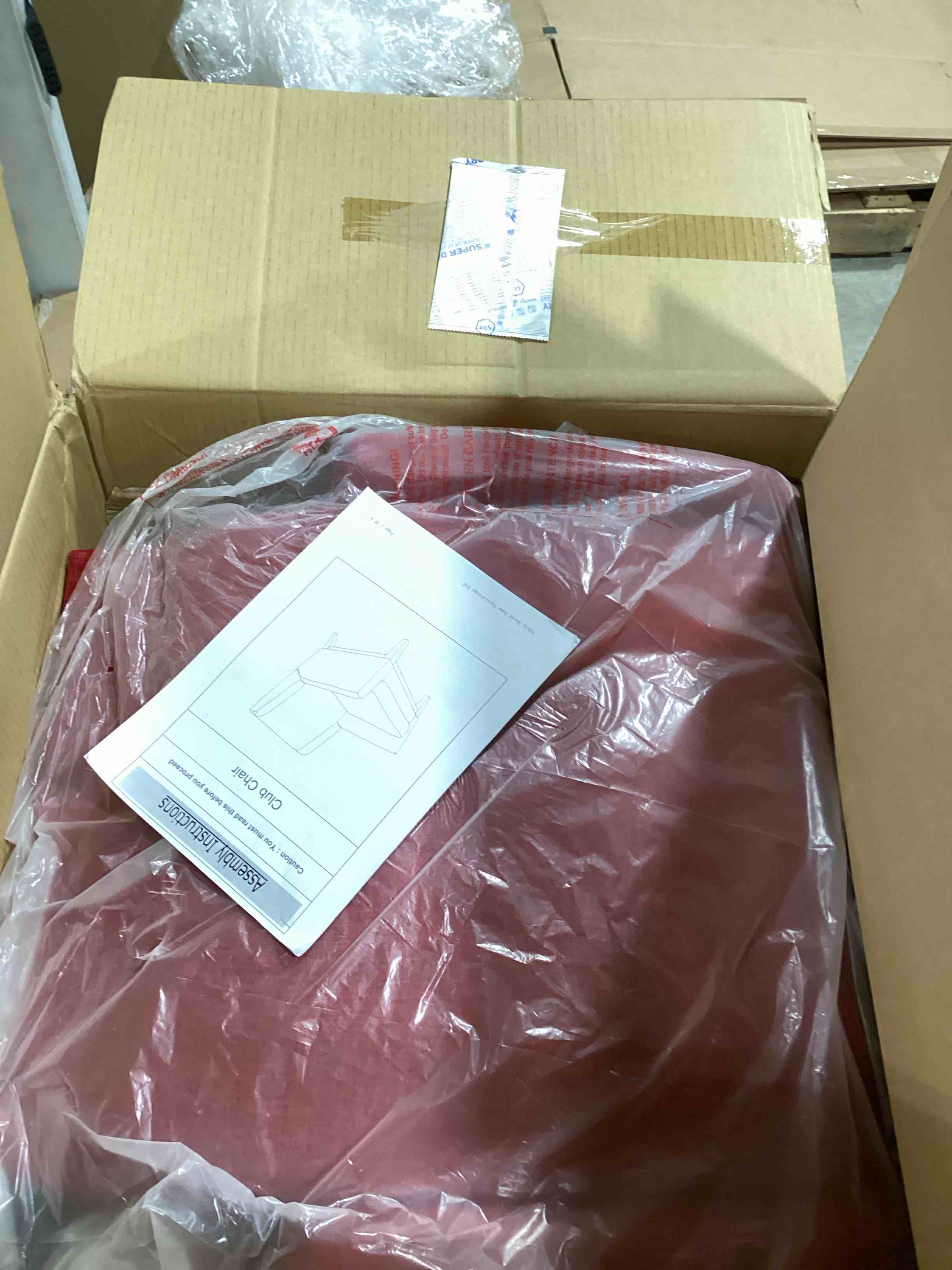 Christopher Knight Home Aurla Fabric Accent Chair, Red 27.5D x 28.5W x