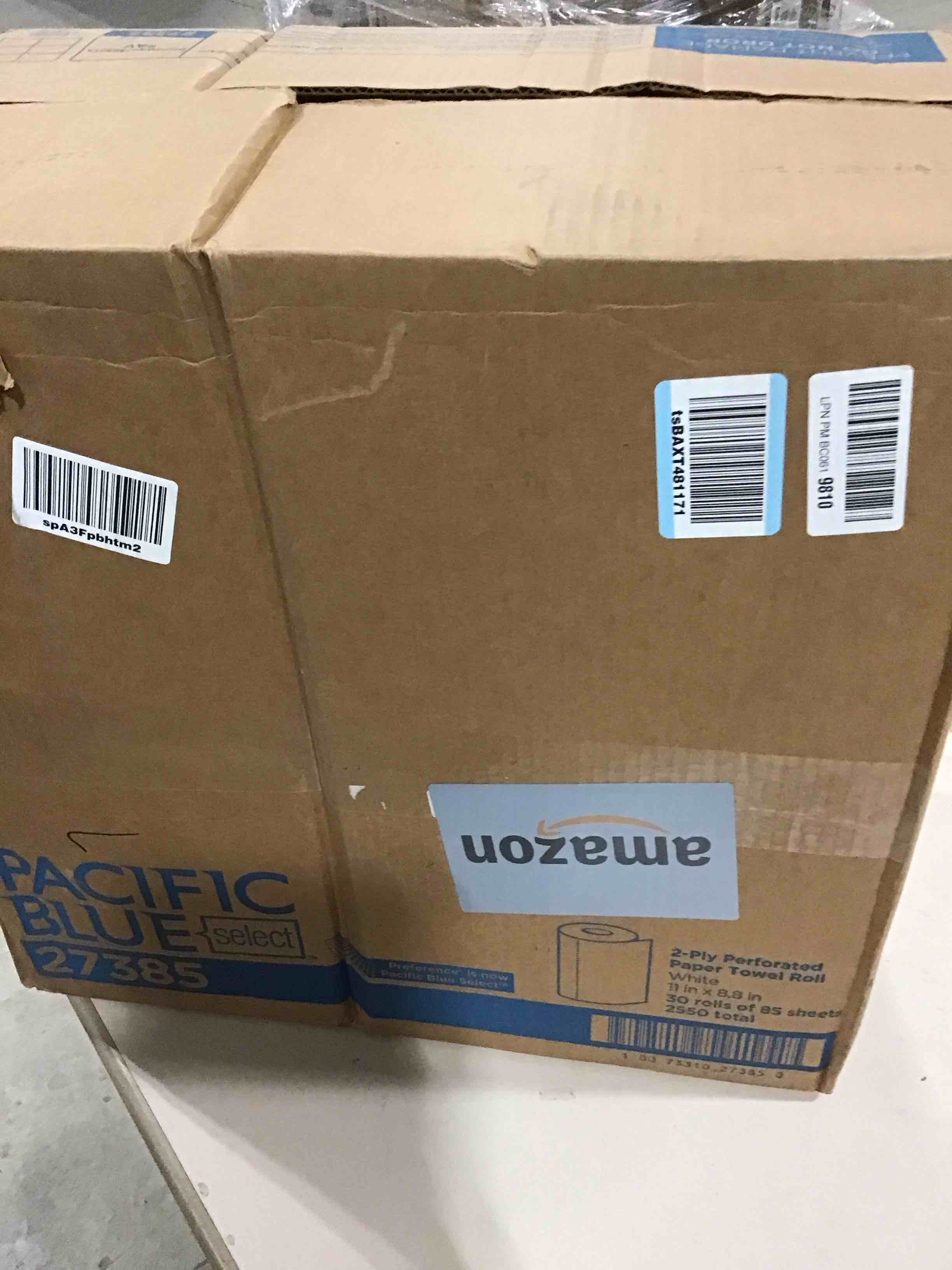 Georgia-Pacific Blue Select 2-Ply Perforated Paper Towel Rolls, 27385, 85 Sheets Per Roll, 30 Rolls Per Case