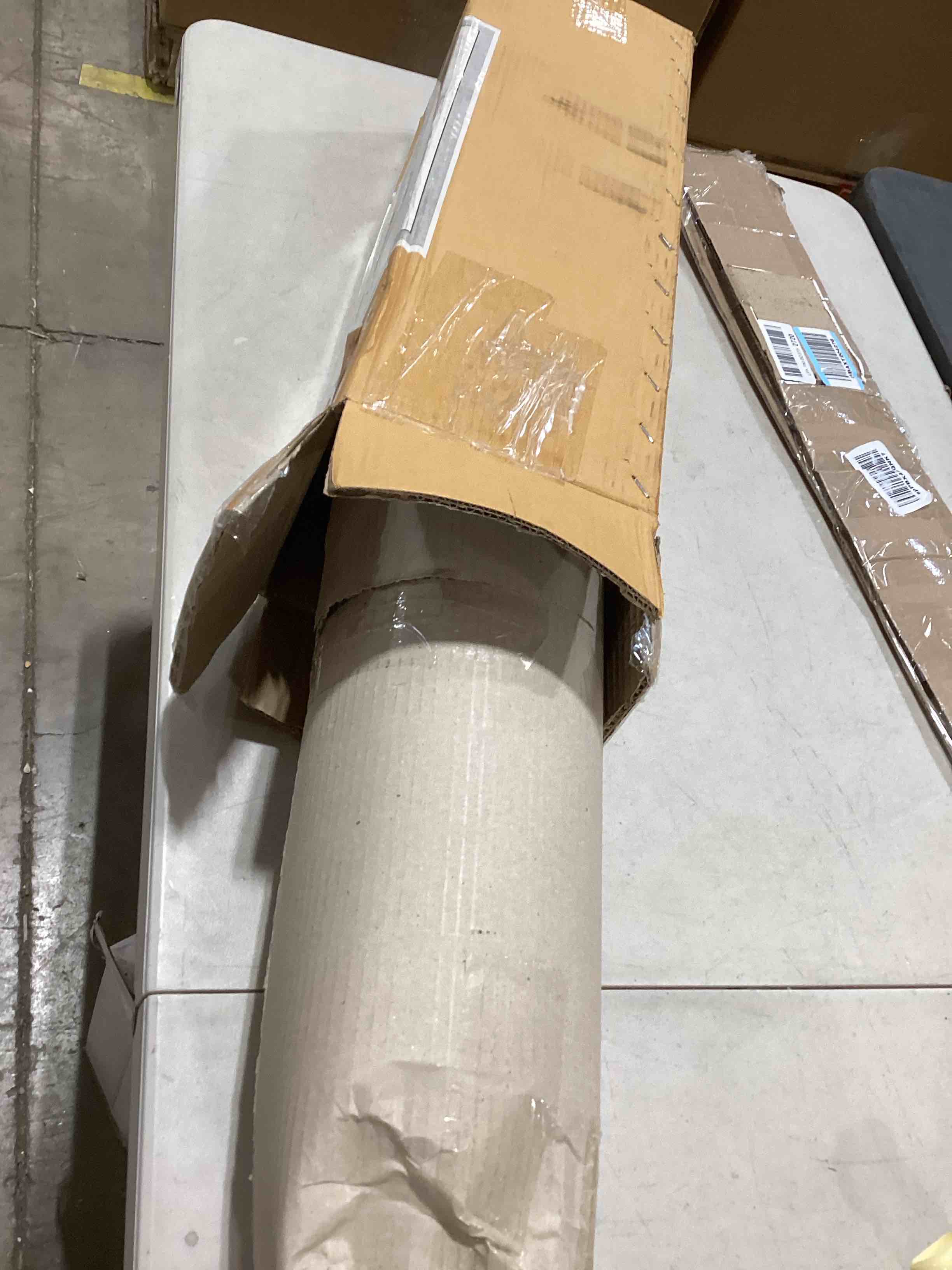 White & Brown 22 Inches Tall Floor Vase. Mango Wood Vase for Home Decor