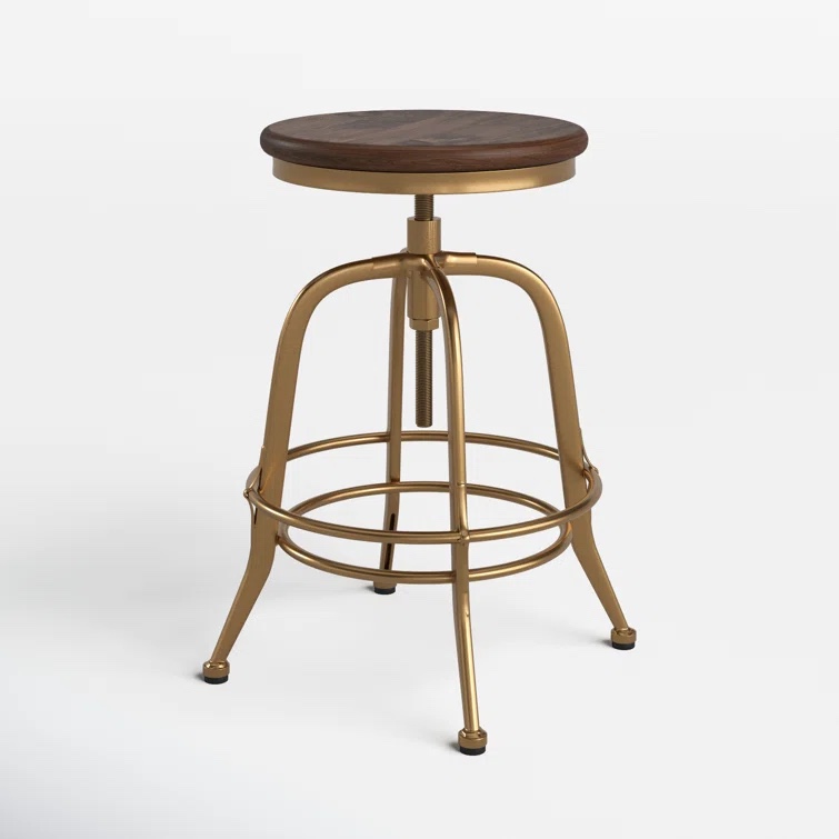Whalen Solid Wood Adjustable Height Counter Stool