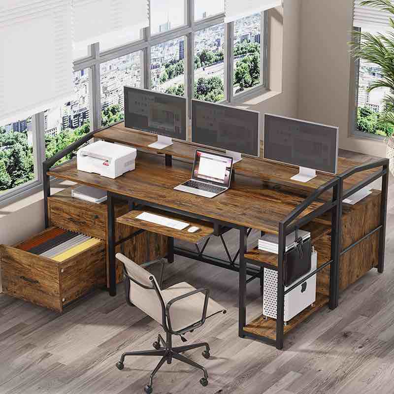 Lucilla Metal Base Computer Desk