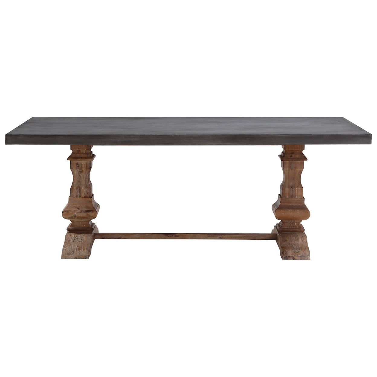 Thurston Concrete and Solid Wood Rectangular Dining Table ( only table )