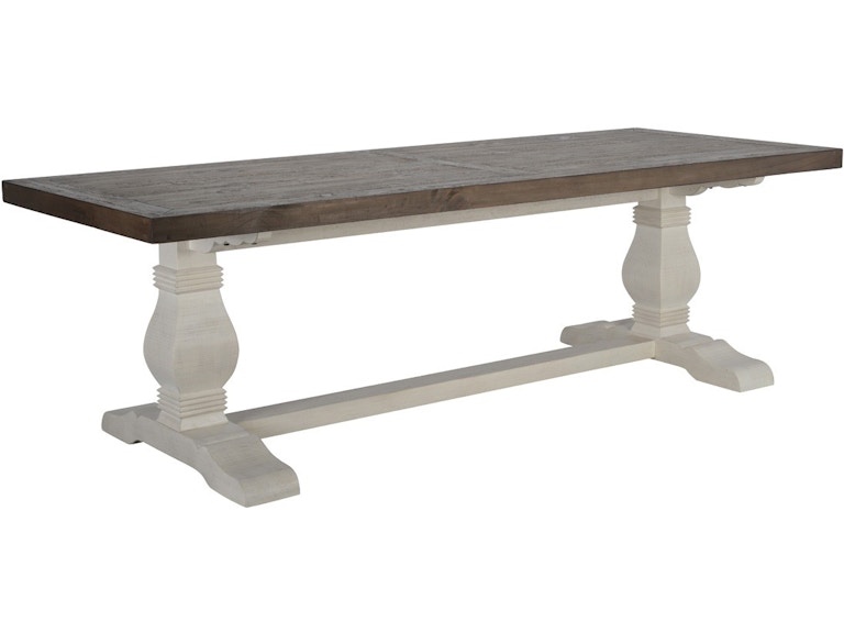 Classic Home Caleb 94'' Dining Table Lark Brown/Classic Ivory 51030620