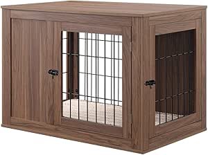 unipaws Furniture Style Dog Crate End T