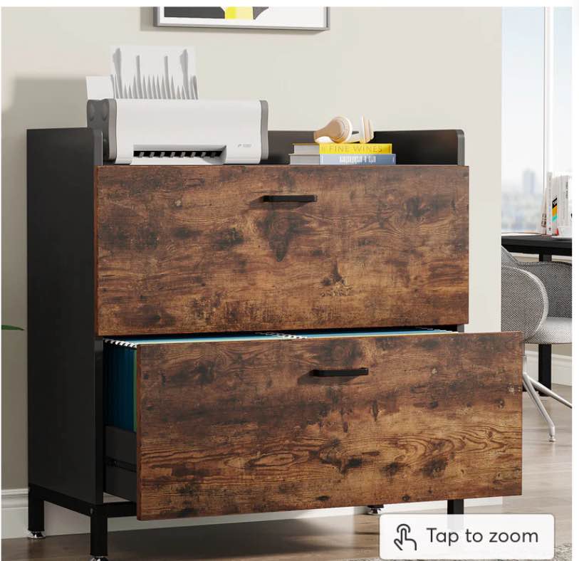 2-Drawer File Cabinet, Lateral Filing Organization Storage Cabinet