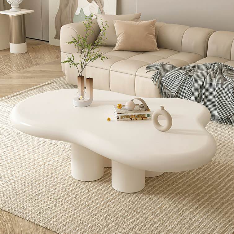Beige Allrich 48.4-Inch Cloud Coffee Table with Four Legs(legs only)
