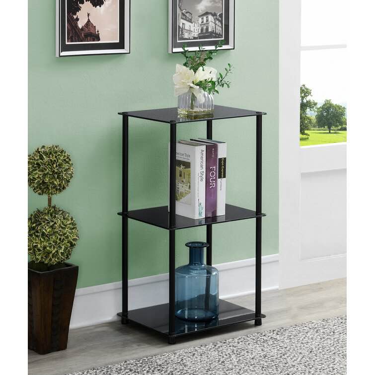Beckett Three Tier Metal Base End Table