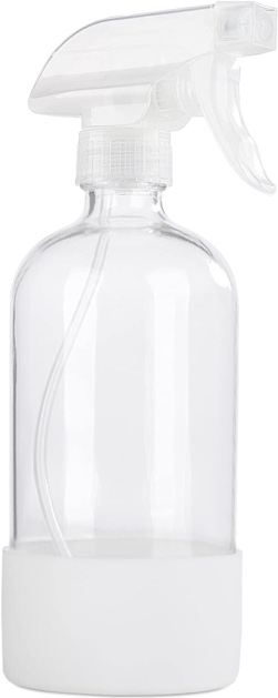 Homeries clear bottle with sprayer and pumps 4 pack 