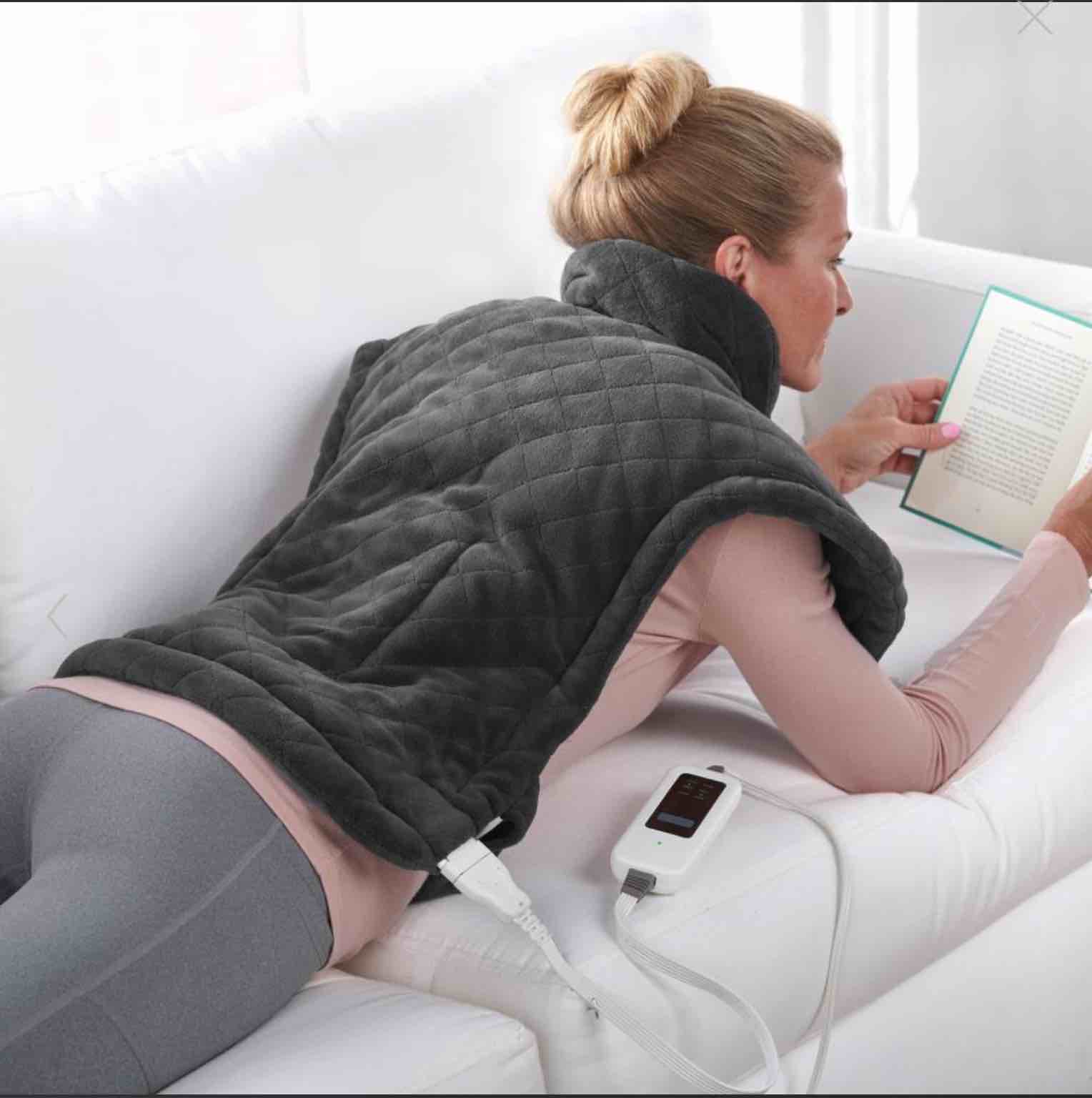 The Massaging Heated Neck and Shoulder Wrap