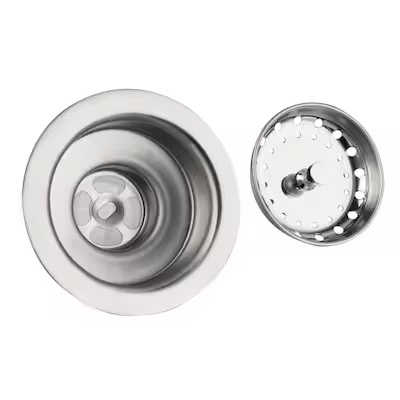 allen + roth 3.5-in Stainless Steel Rust Resistant Strainer with Lock Mount Included