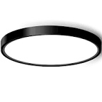 Project Source 1-Light 15-in Matte Black LED Flush Mount Light