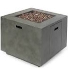 Alsacia Outdoor Concrete Propane Fire Pit Table