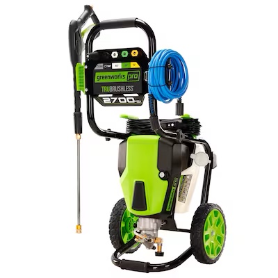 Greenworks Pro 2700 PSI 2.3-GPM Cold Water Electric Pressure Washer with 5 Spray Tips