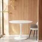 Melesia Round Metal Base Dining Table