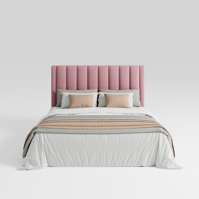 Cleo Velvet Upholstered Platform Bed
